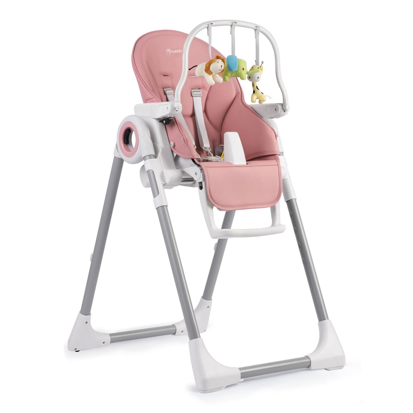 Dining chair with table Nukido Belo pink + toy bow