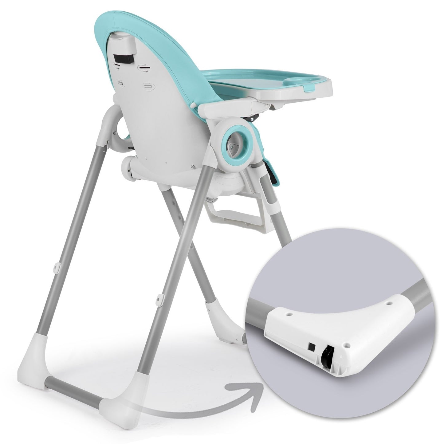 Dining chair with table and lounger, Belo blue