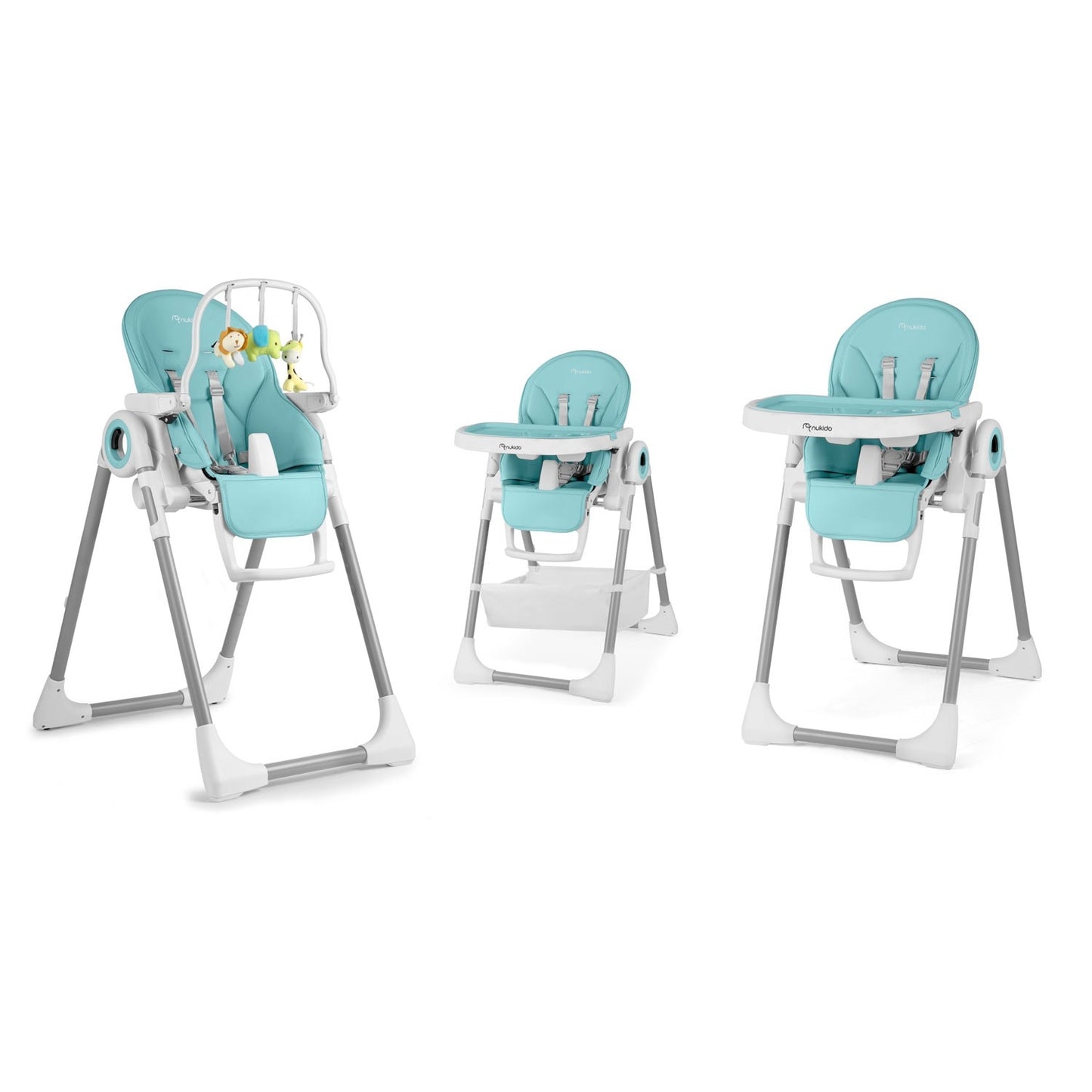 Dining chair with table and lounger, Belo blue