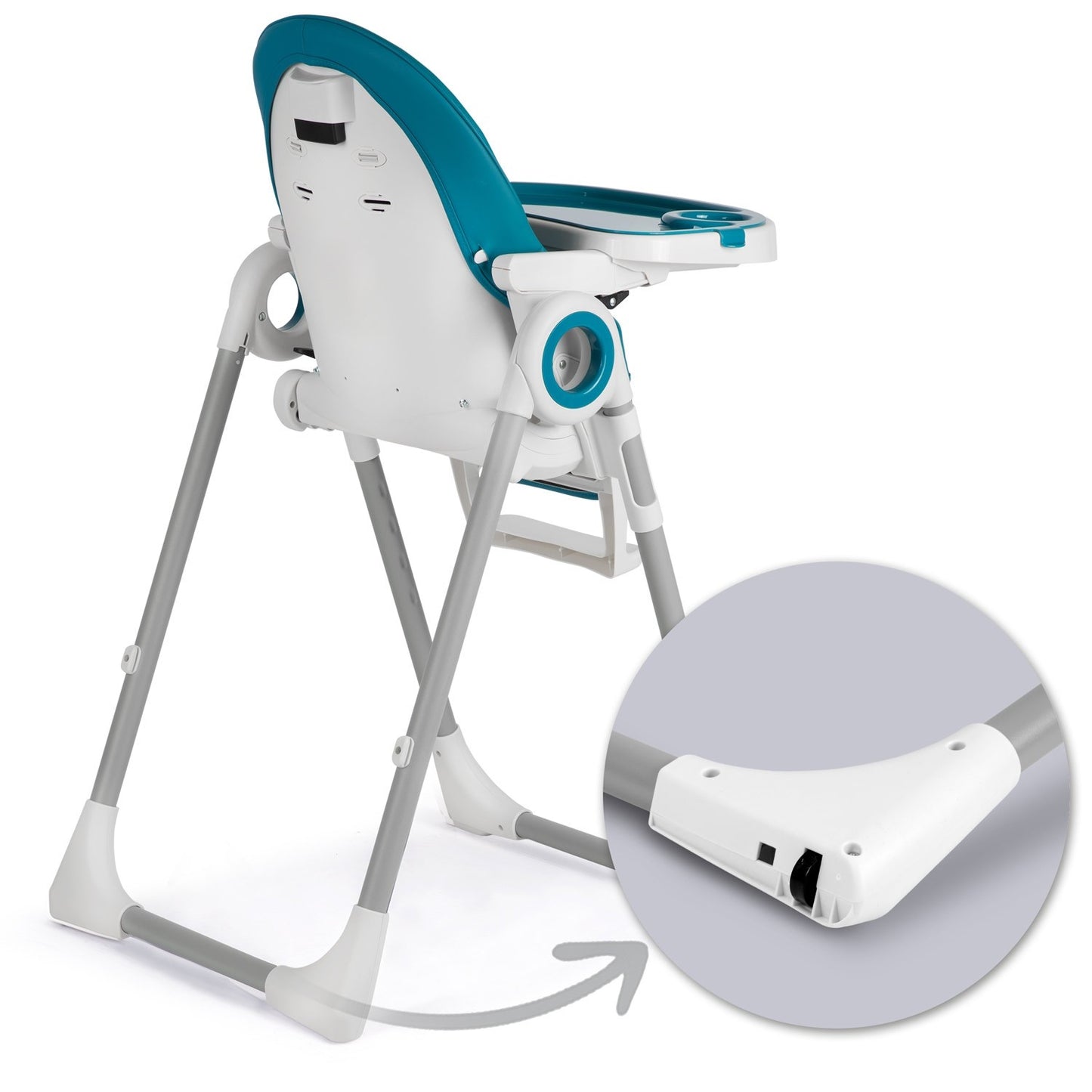 Dining chair with table and lounger Belo, dark blue