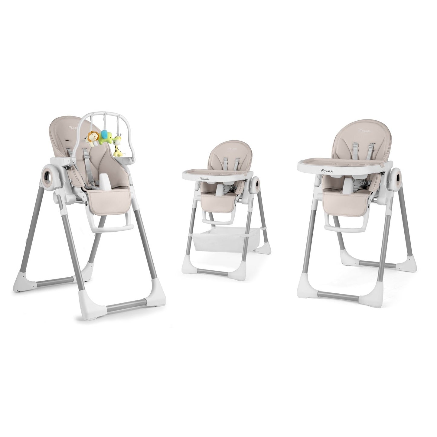 Dining chair with table and lounger Belo gray