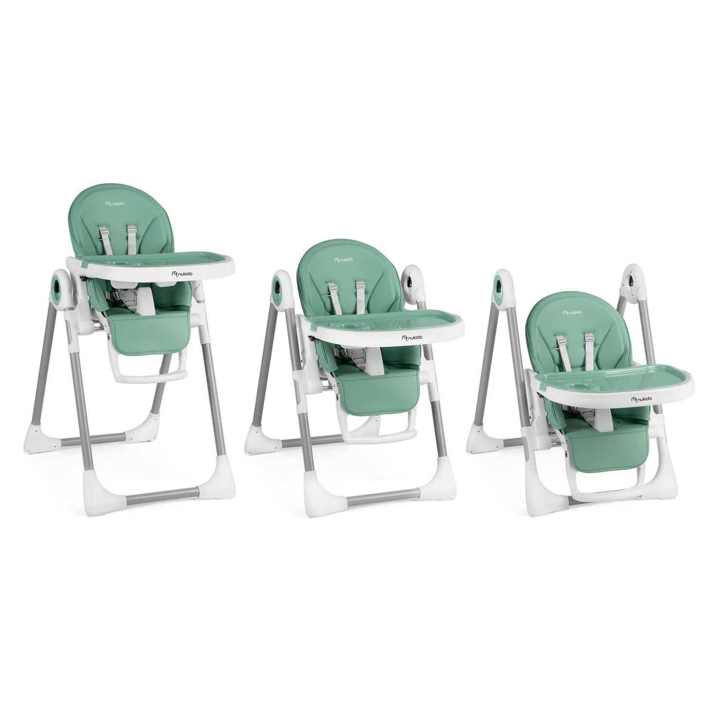 Dining chair with table and lying position Belo green