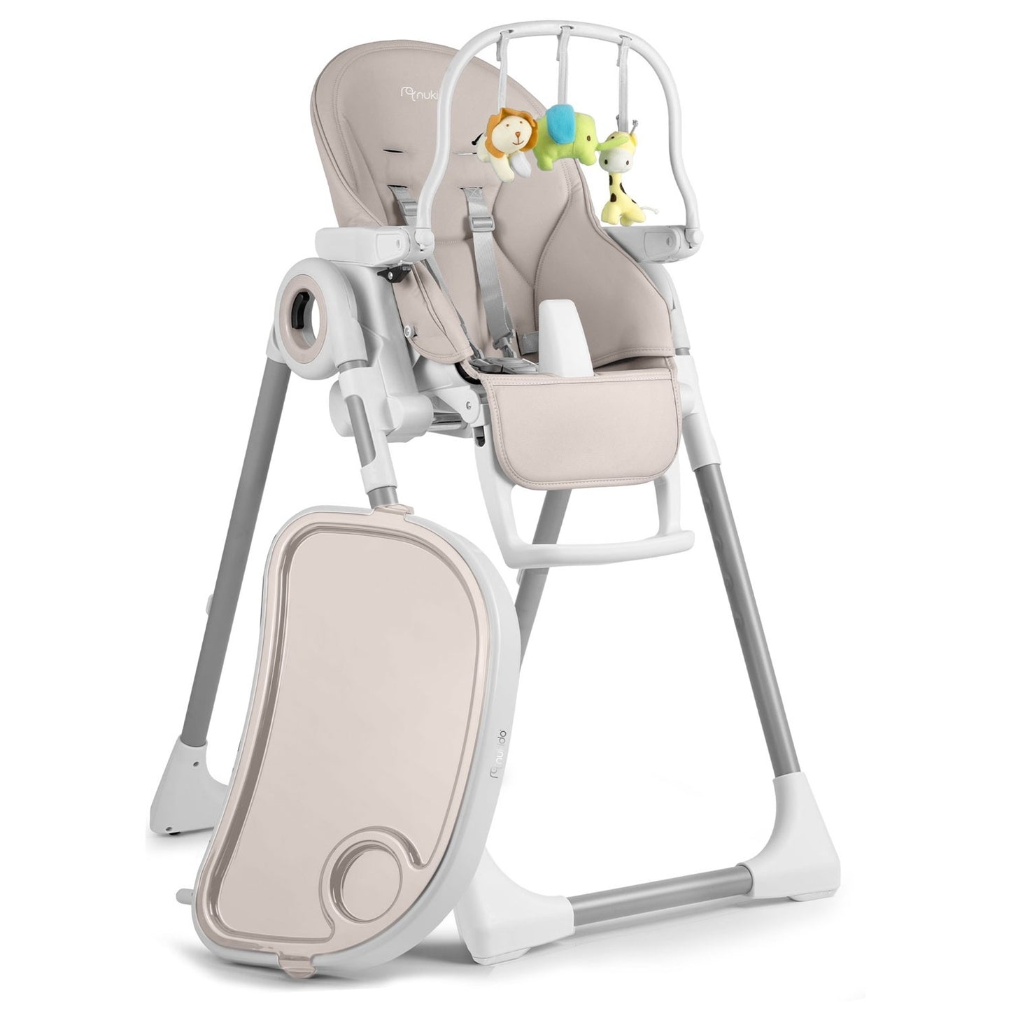 Dining chair with table, gray Belo rocking chair + toy arch