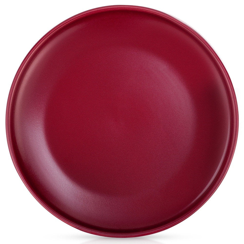 Dinner plate ceramic tile burgundy SOHO 27 cm
