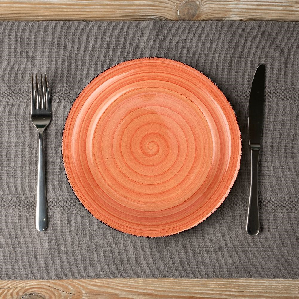 Dinner plate ceramic tiles LINES 27 cm