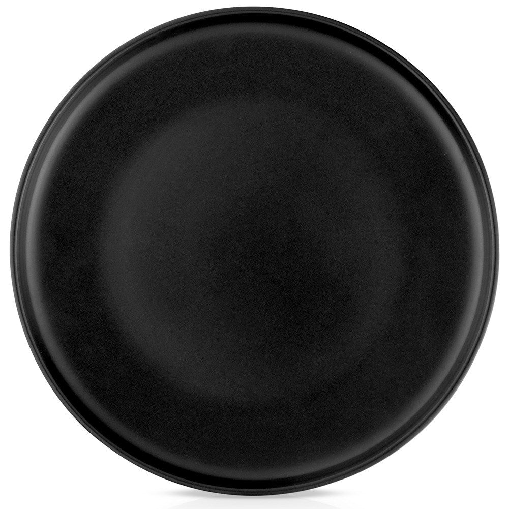 Dinner plate ceramic tiles black SOHO 27 cm