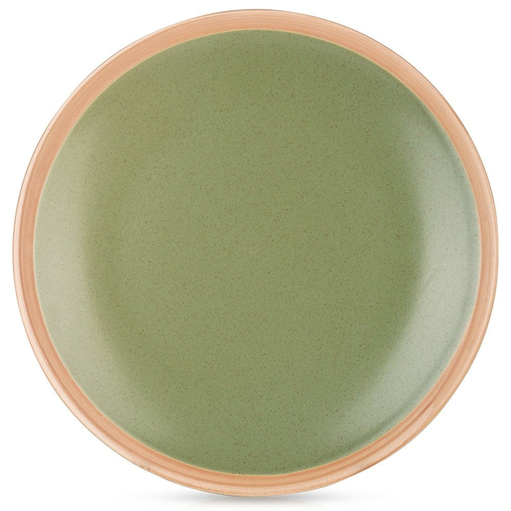 Dinner plate ceramic tiles green ARTHENA GREEN 27 cm