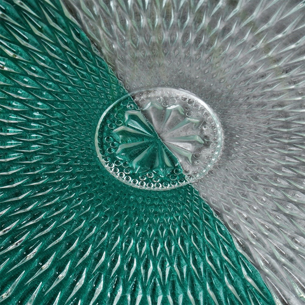 Dinner plate glass platter 25 cm