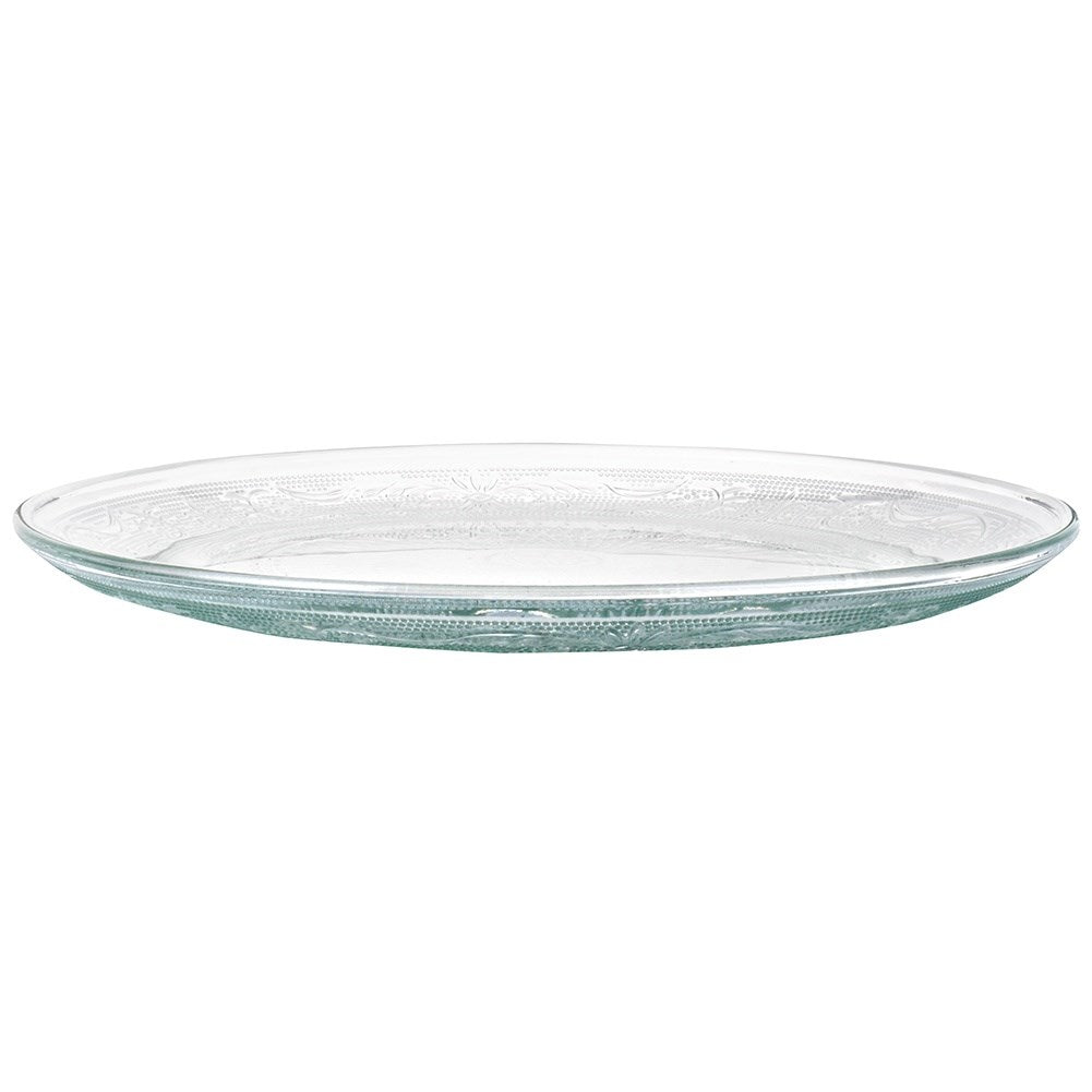 Dinner plate glass platter 25 cm