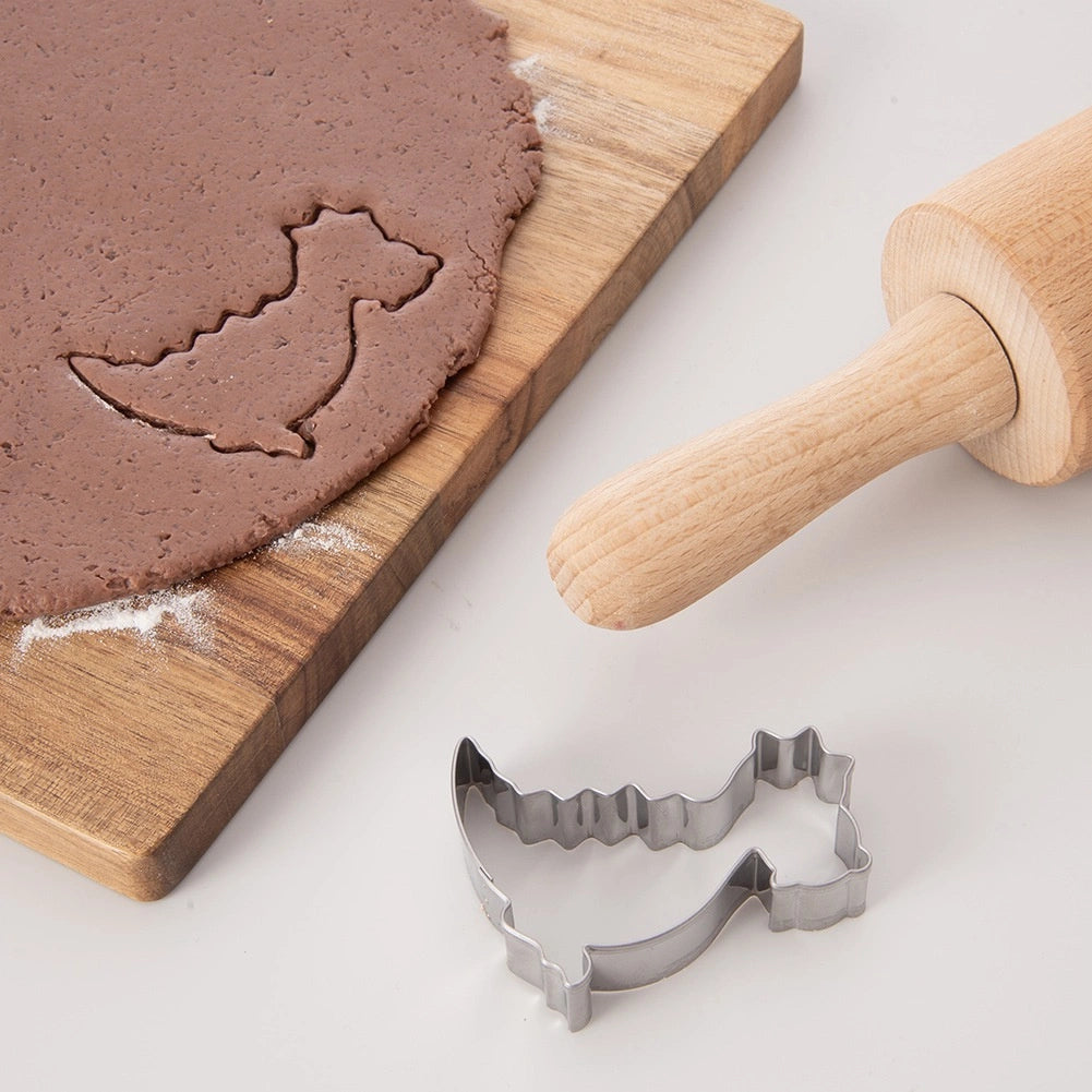 Dinosaur Cookie Cutter, Stainless Steel, 6.5 cm