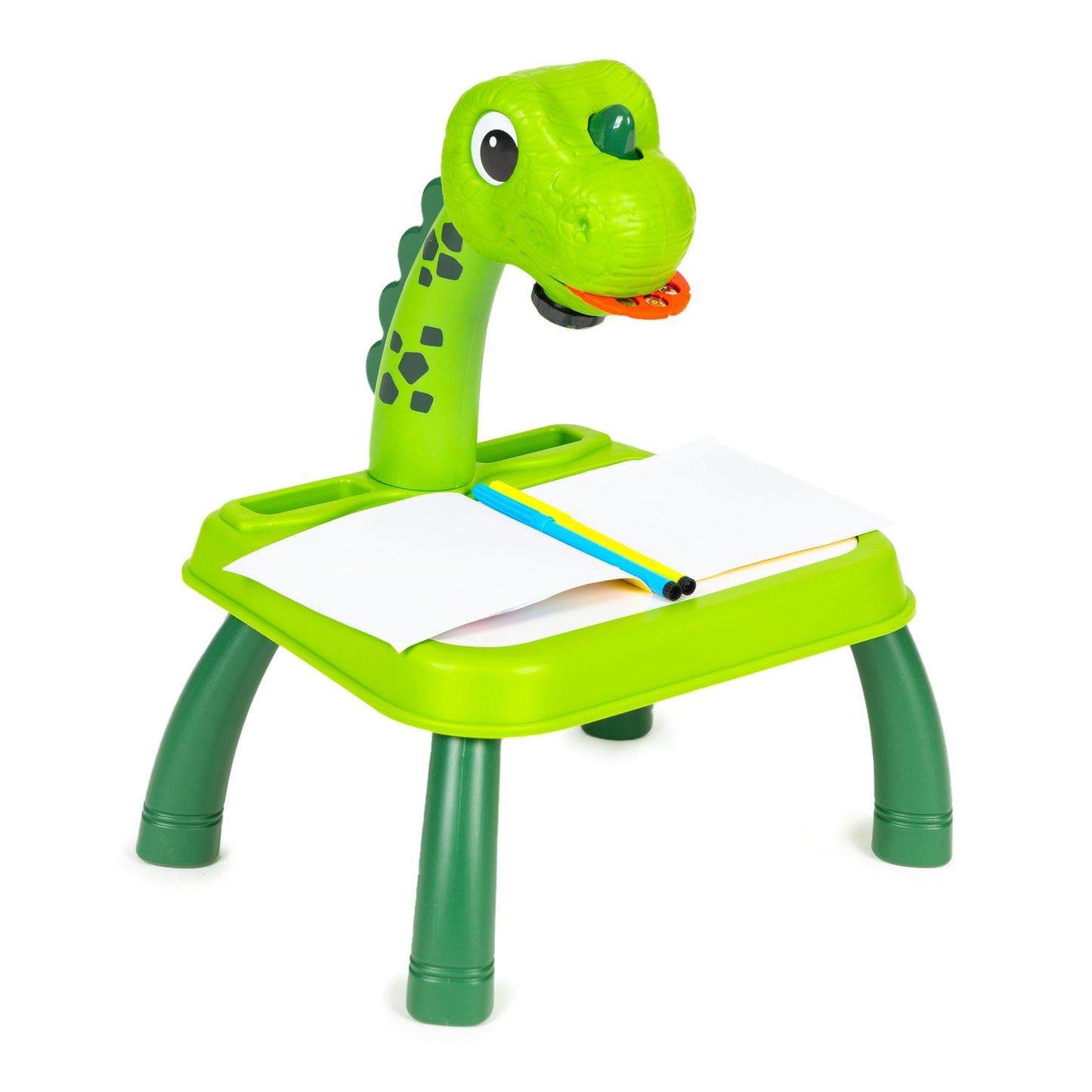 Dinosaur drawing board projector, 12 markers, 24 patterns