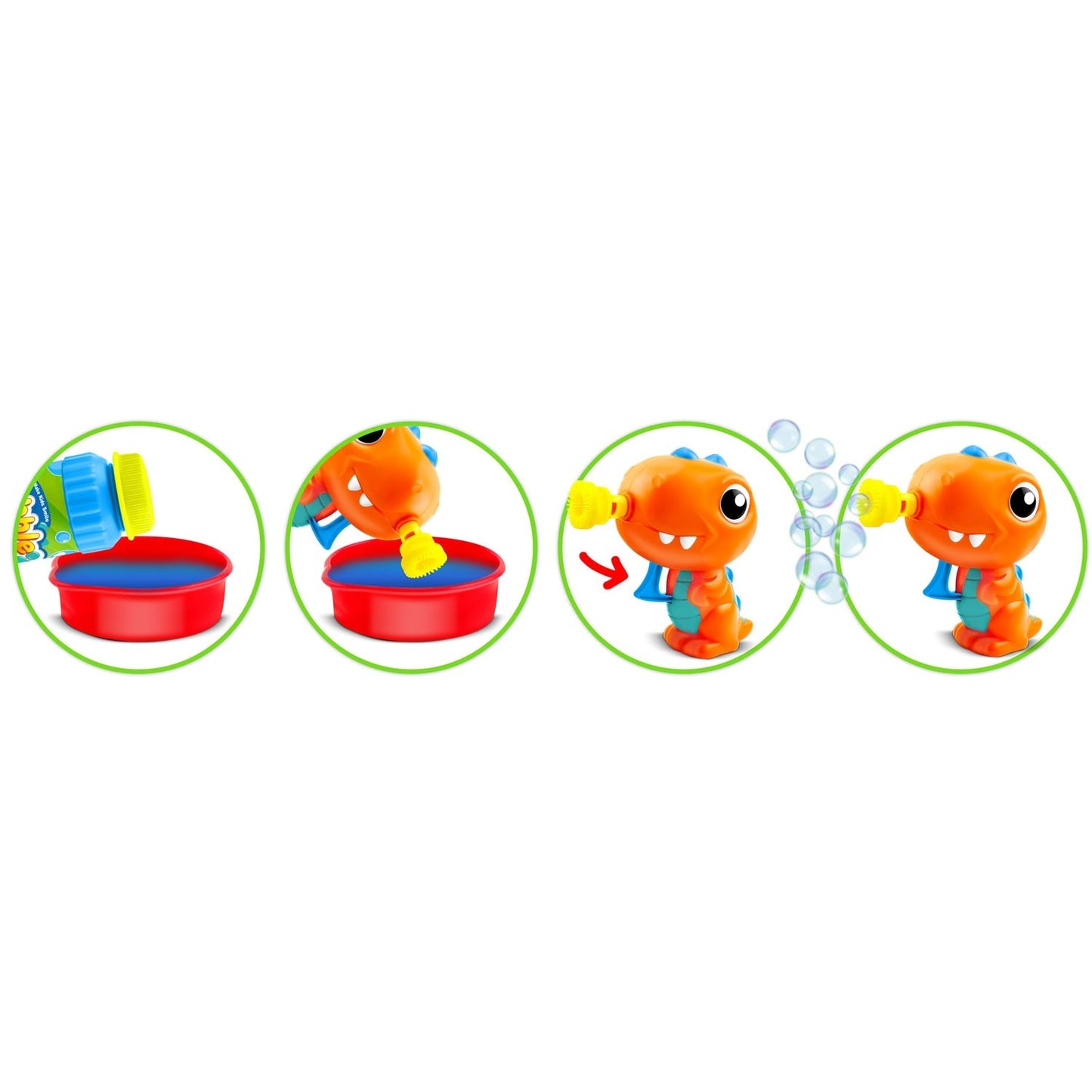 Dinosaur-shaped bubble machine for children - Ricokids RK-905