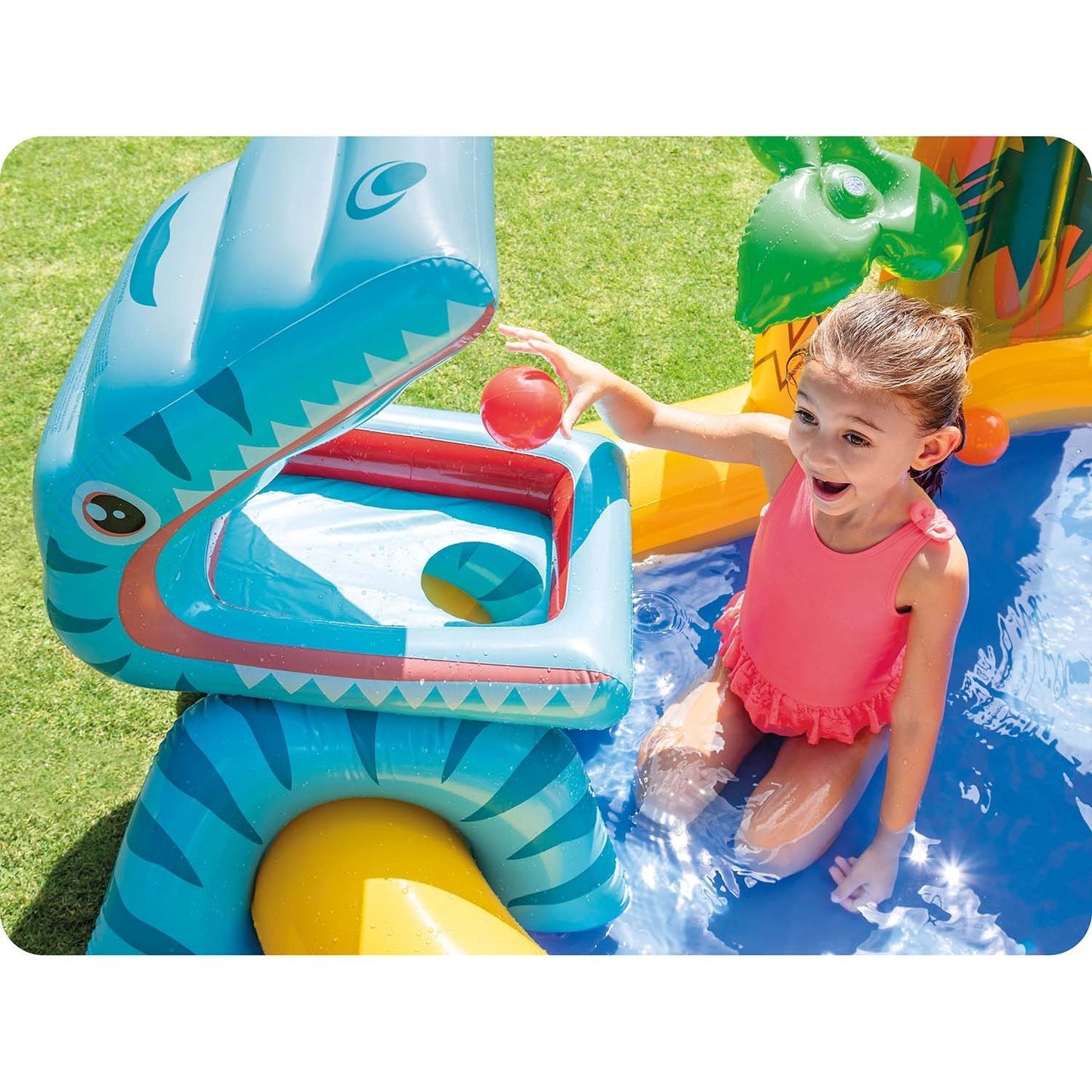 Dinosaurs playground with slide 249 x 191 x 109 cm INTEX 57444