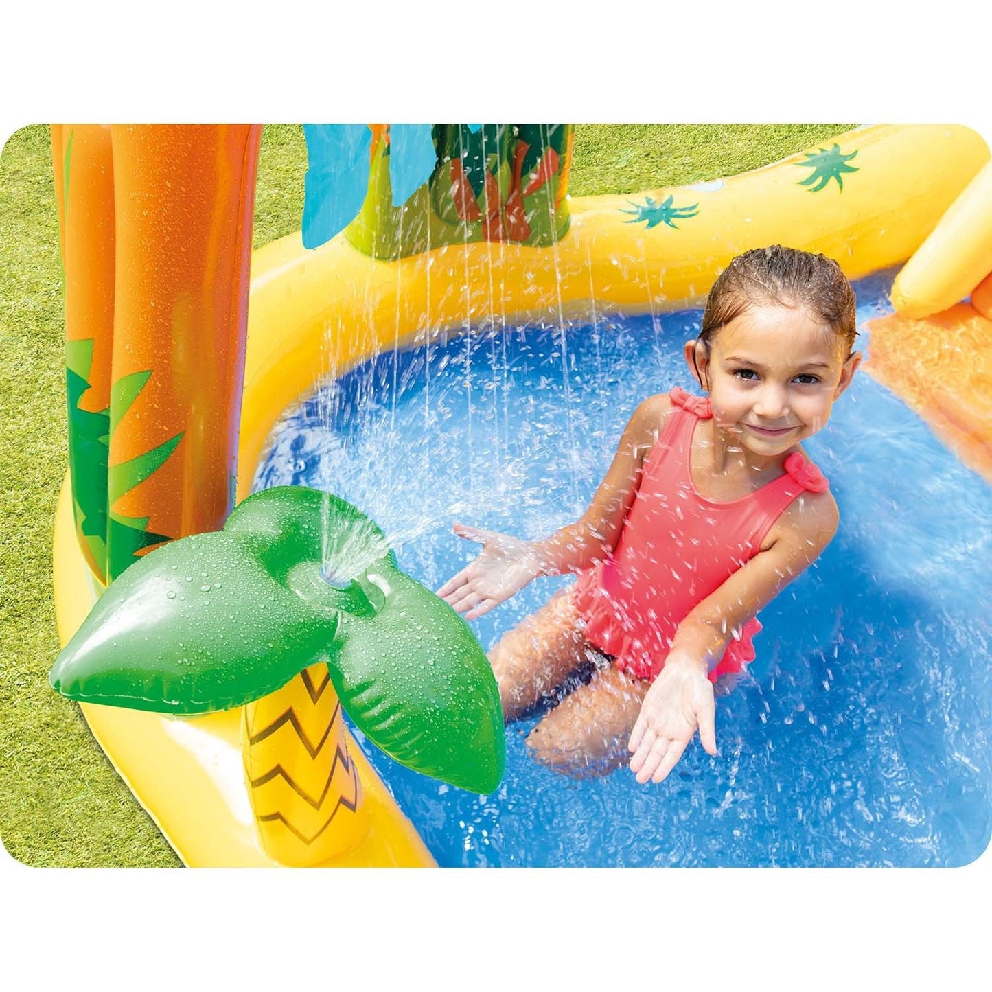 Dinosaurs playground with slide 249 x 191 x 109 cm INTEX 57444