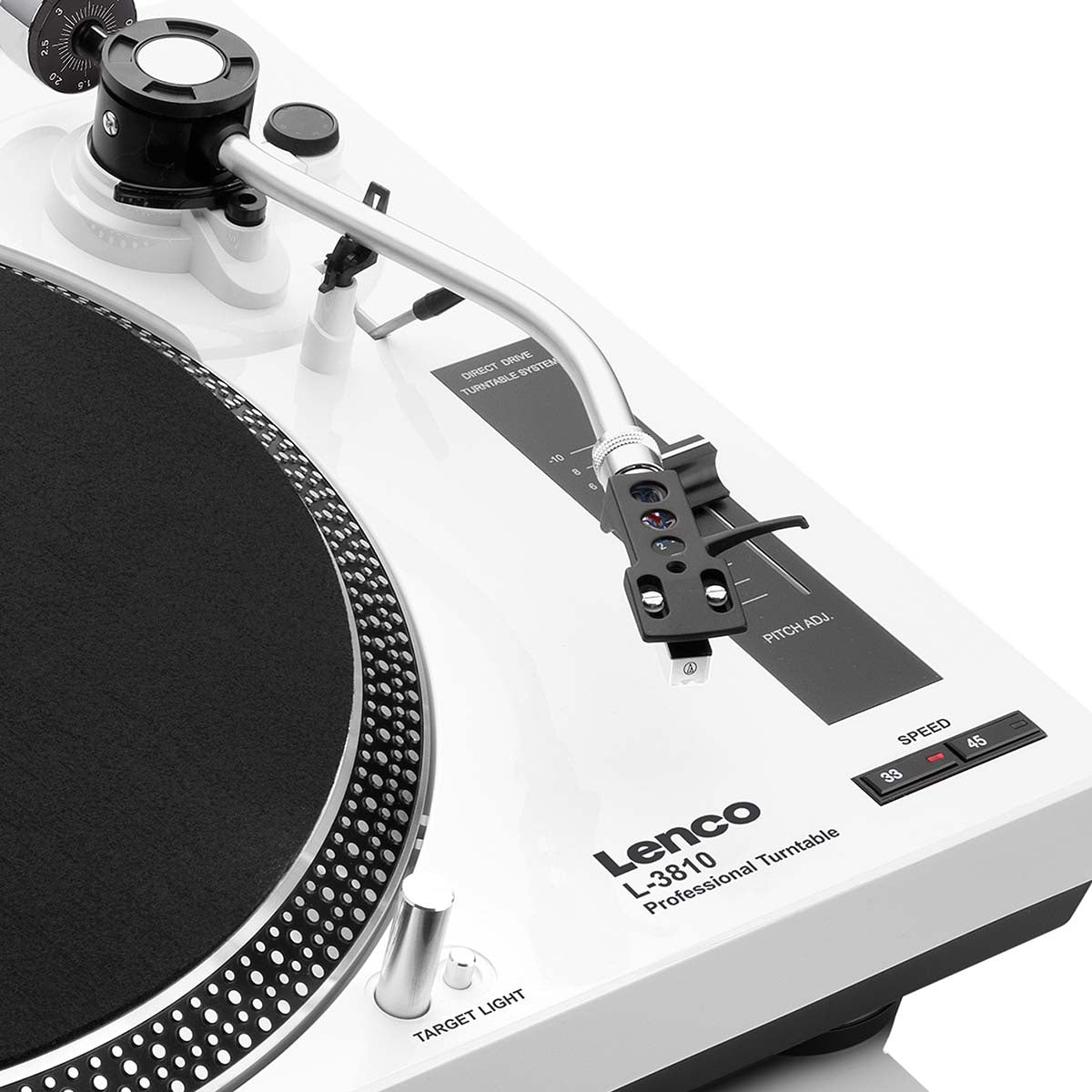 Direct Drive Turntable with USB Recording, White