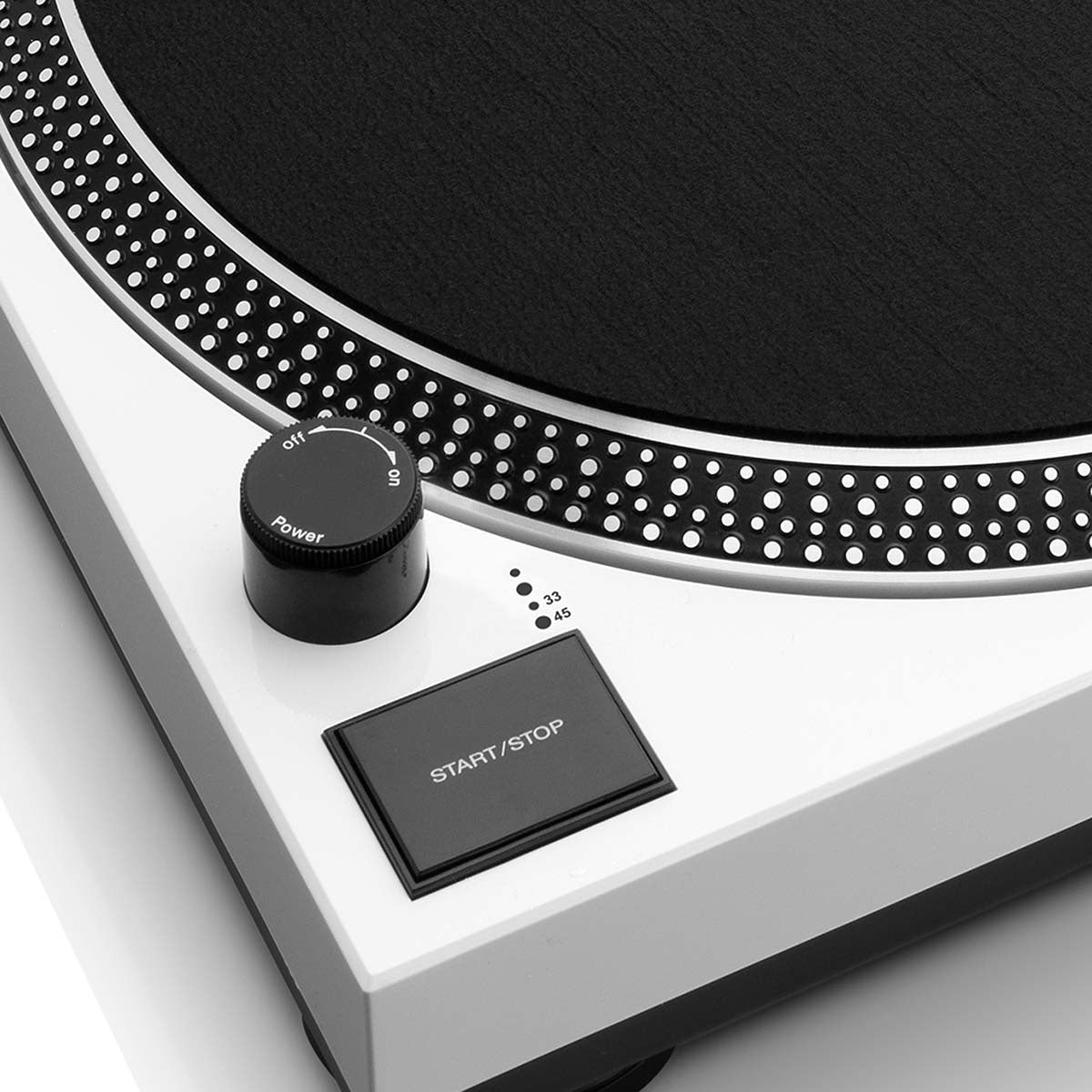Direct Drive Turntable with USB Recording, White