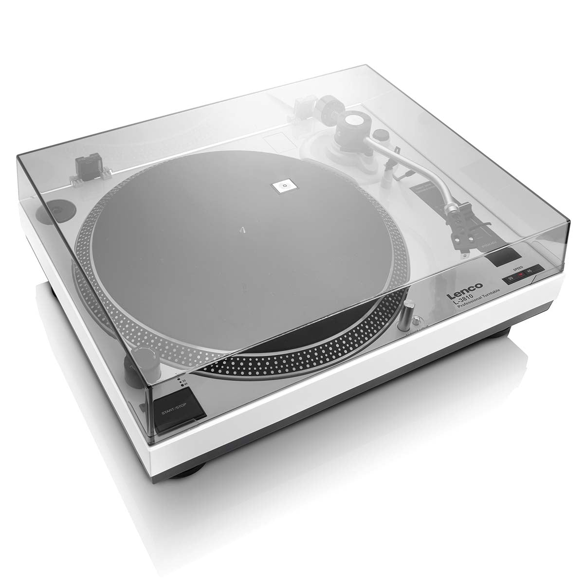 Direct Drive Turntable with USB Recording, White