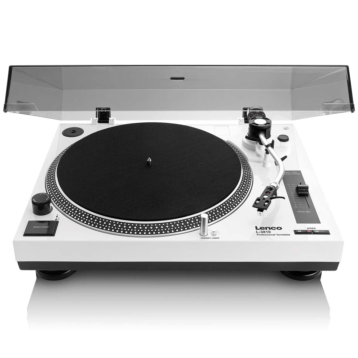 Direct Drive Turntable with USB Recording, White