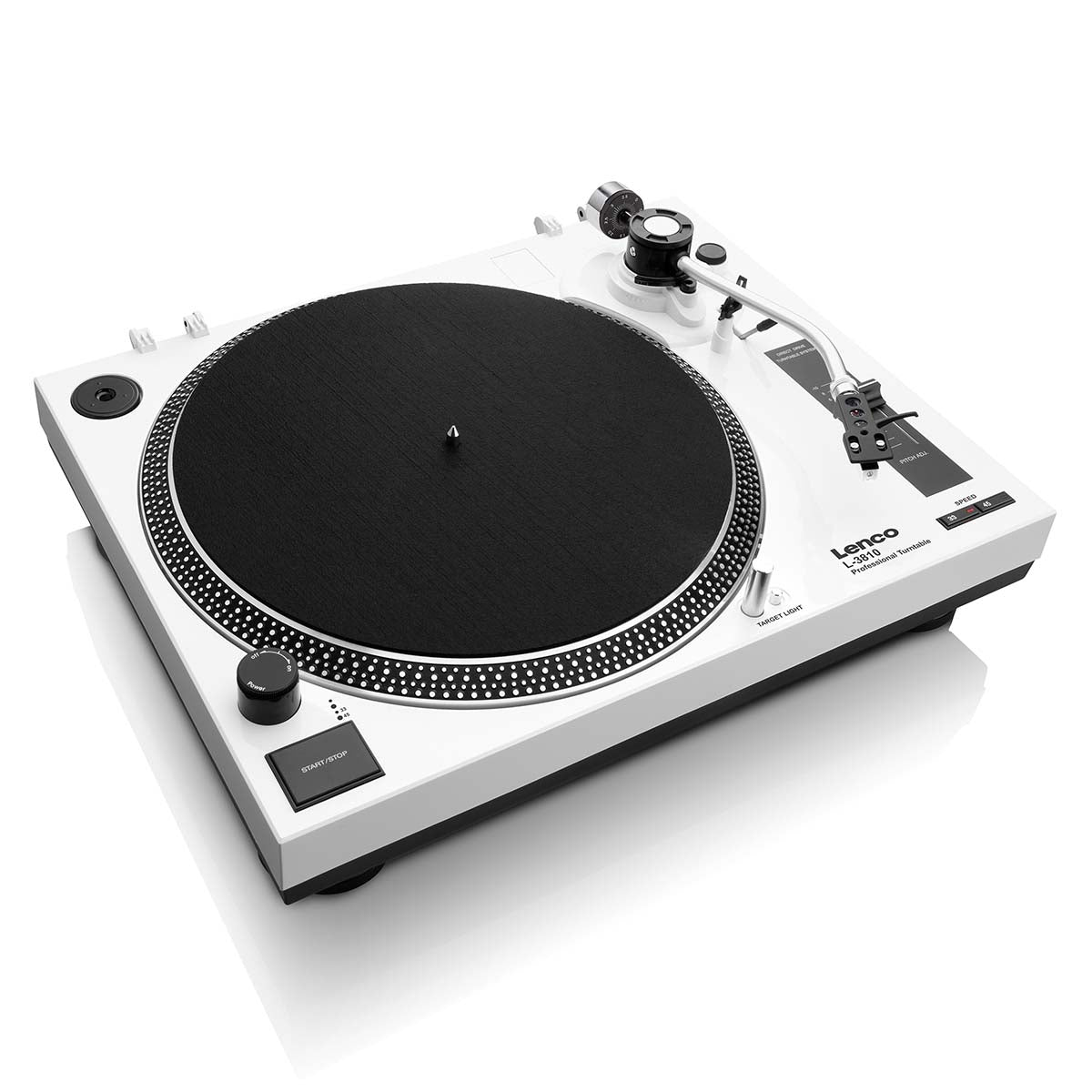 Direct Drive Turntable with USB Recording, White