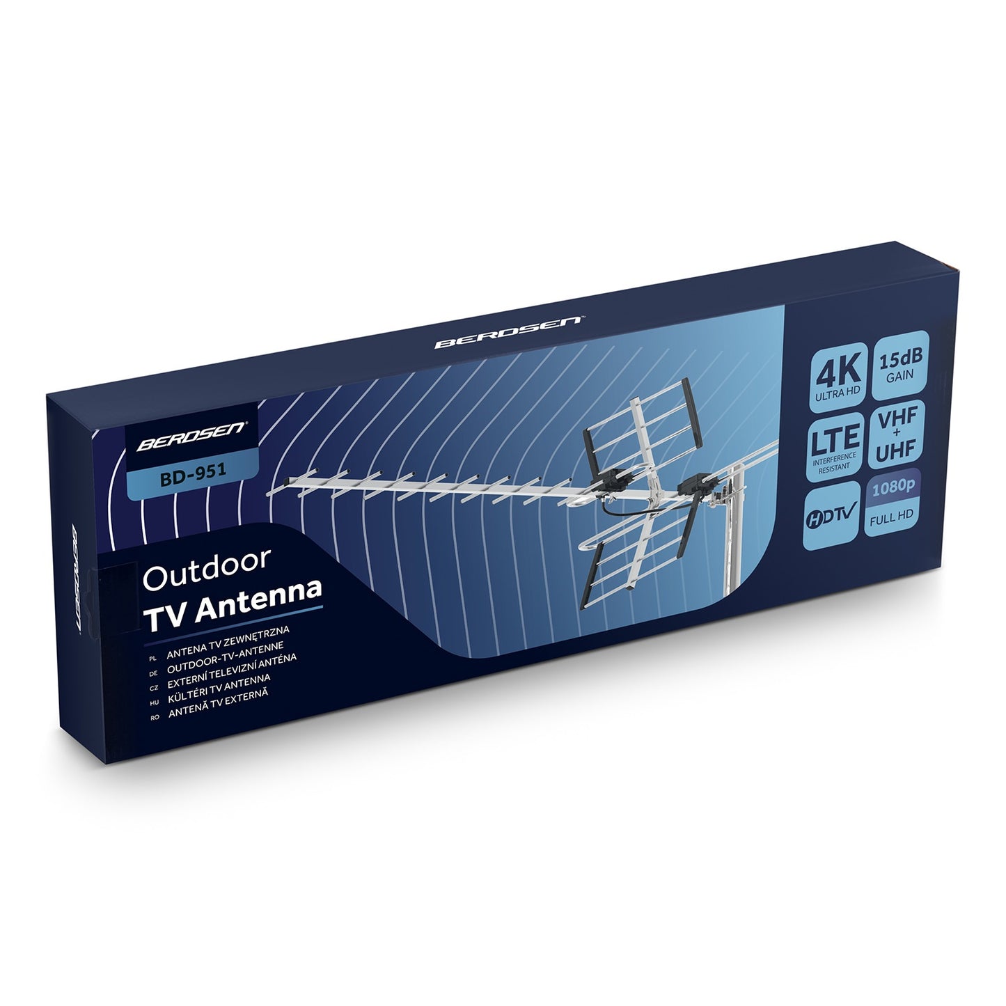 Directional Outdoor TV Antenna, Ultra HD 4K Reception