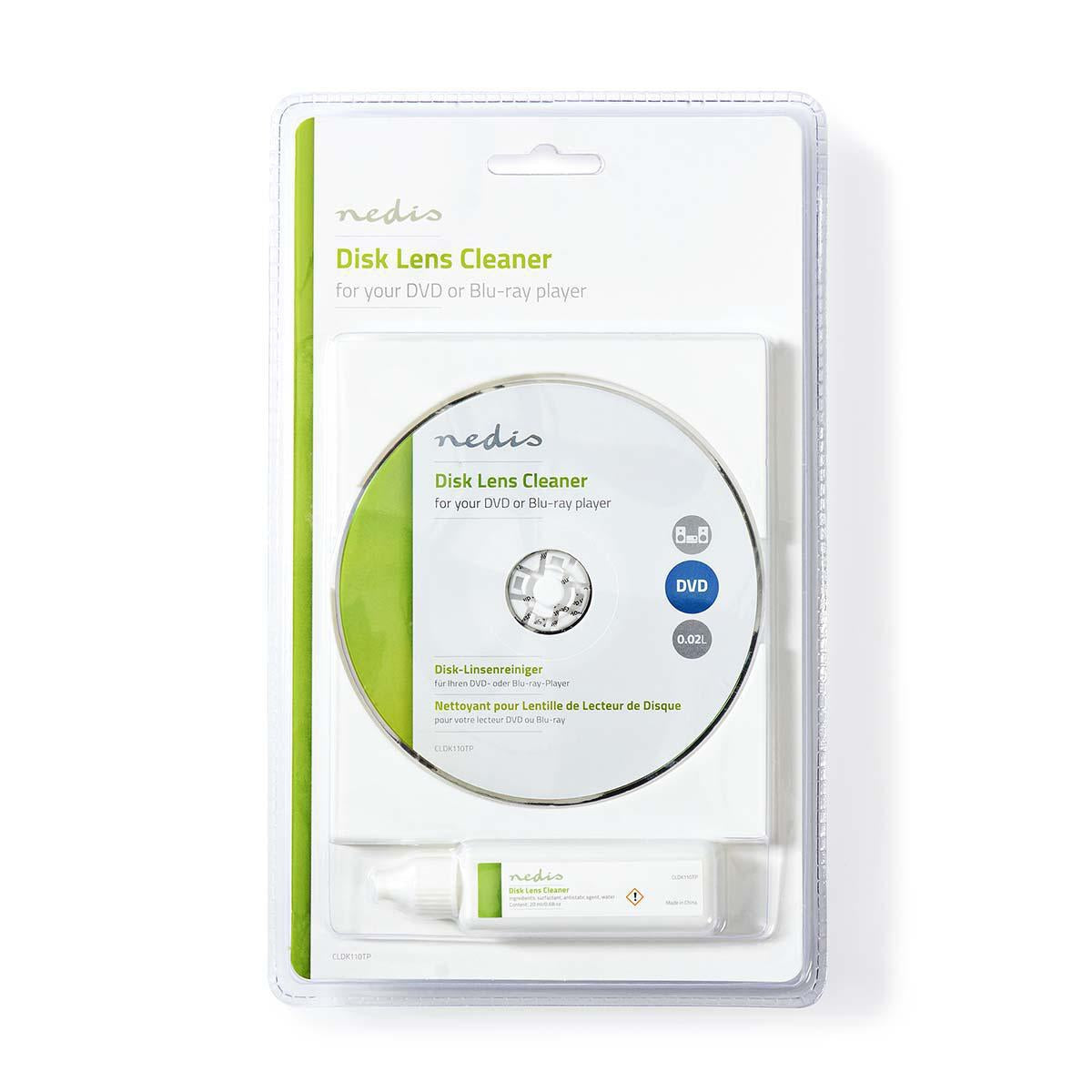 Disc lens cleaning | Cleaning disc | 20 ml | Blu-ray player / DVD player