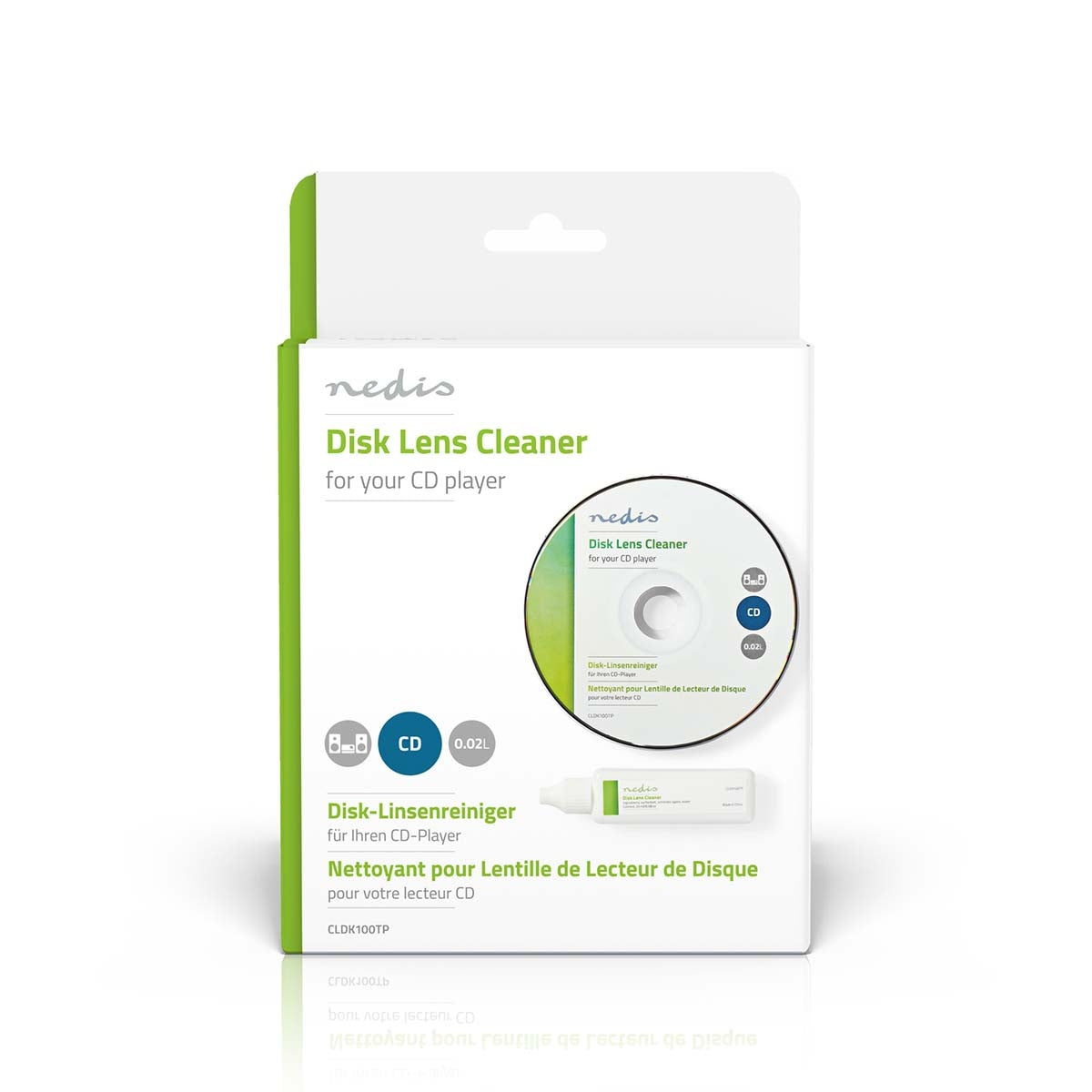 Disc lens cleaning | Cleaning disc | 20 ml | CD player
