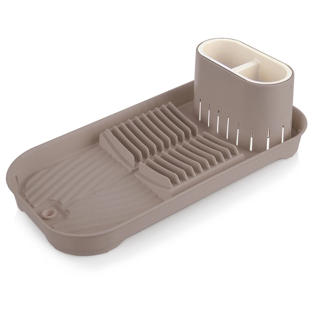 Dish Drainer Rack with Cutlery Holder, 39x19.5x11 cm