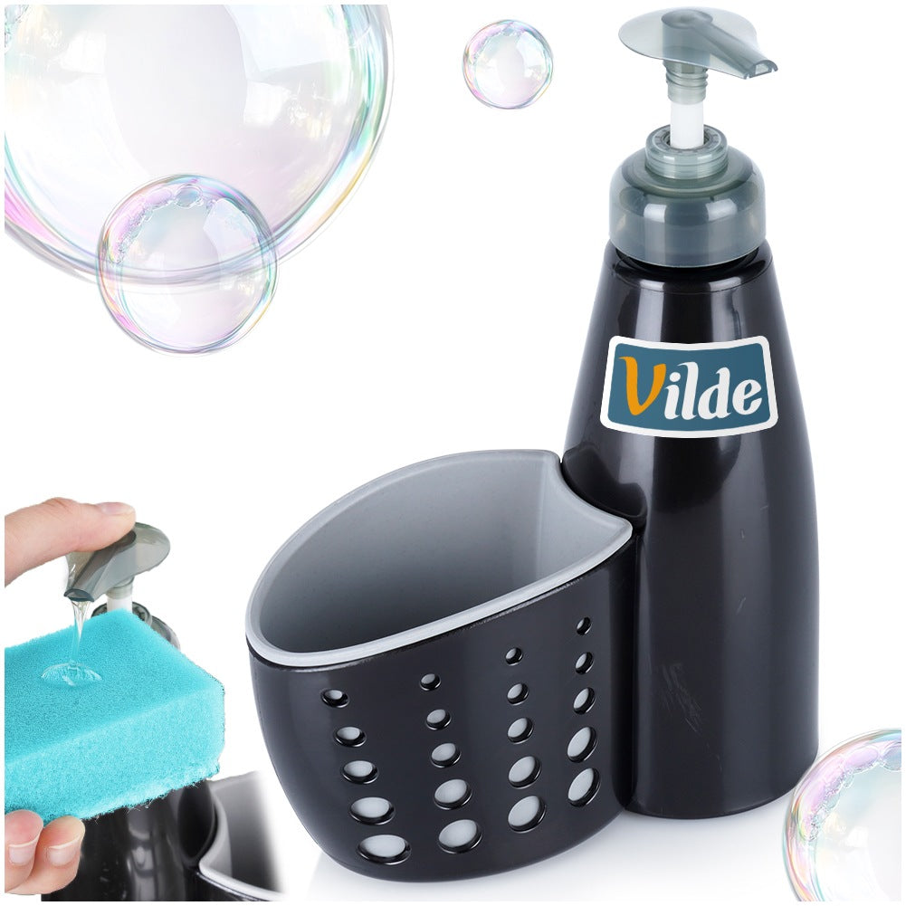 Dish Soap Dispenser with Sponge Holder, 370 ml