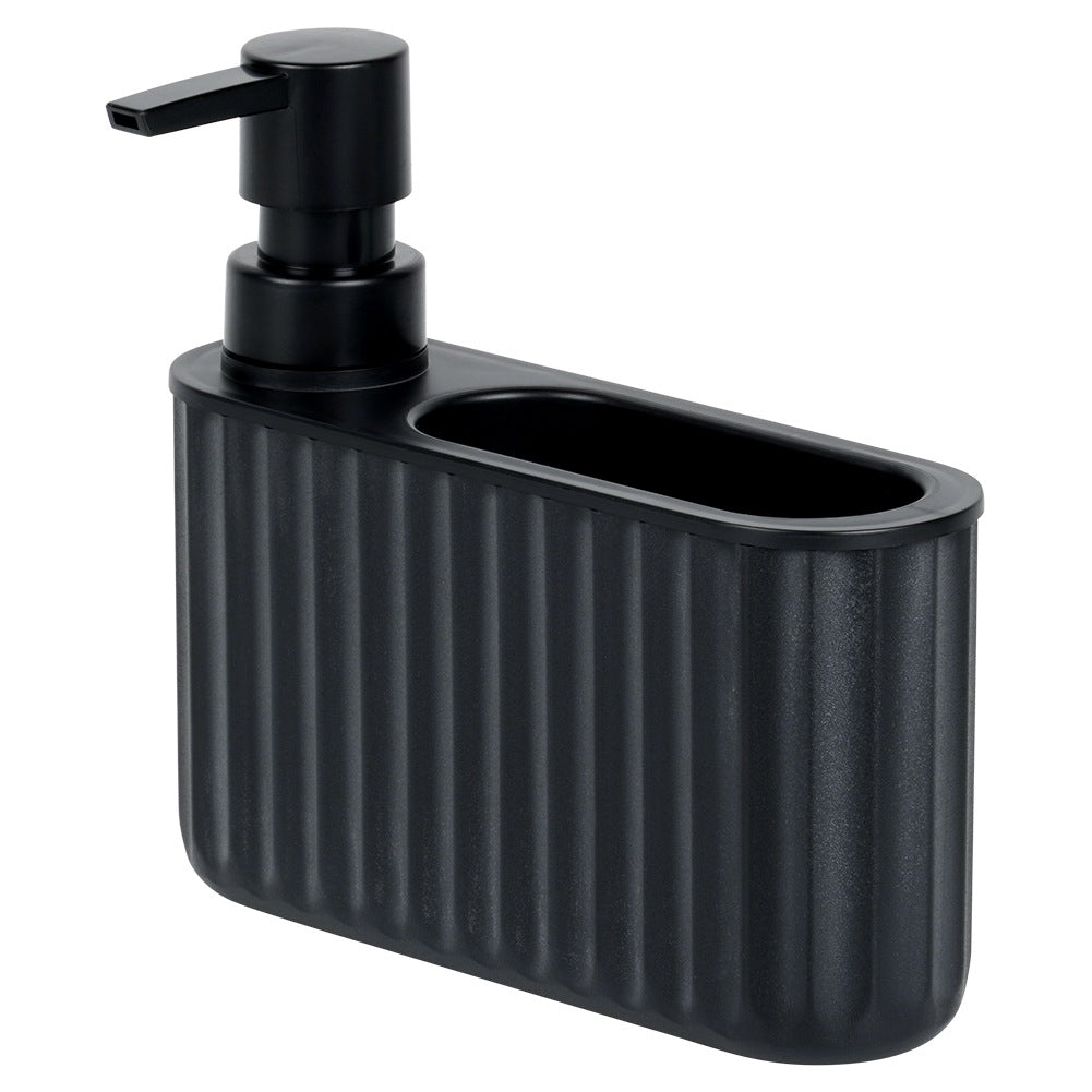 Dish Soap Dispenser with Sponge Holder, Black, 400ml