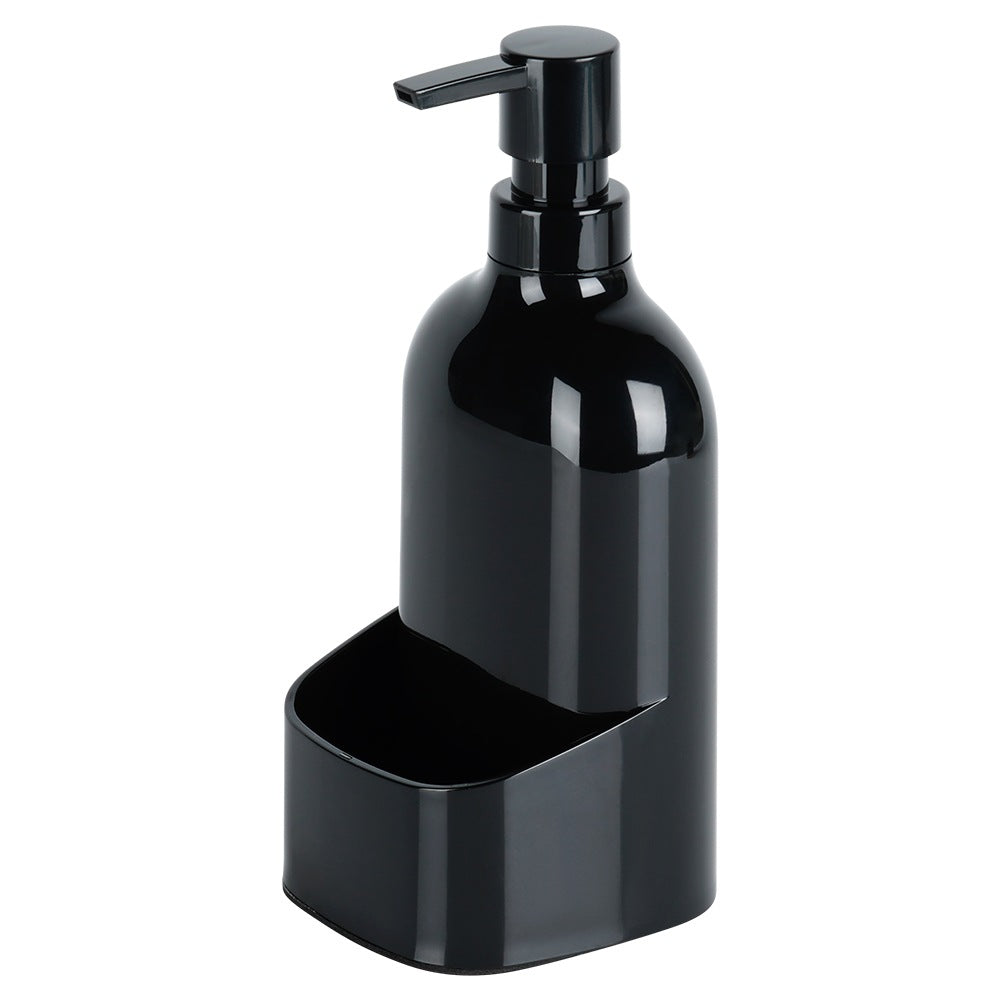 Dish Soap Dispenser with Sponge Holder, Black, 500ml