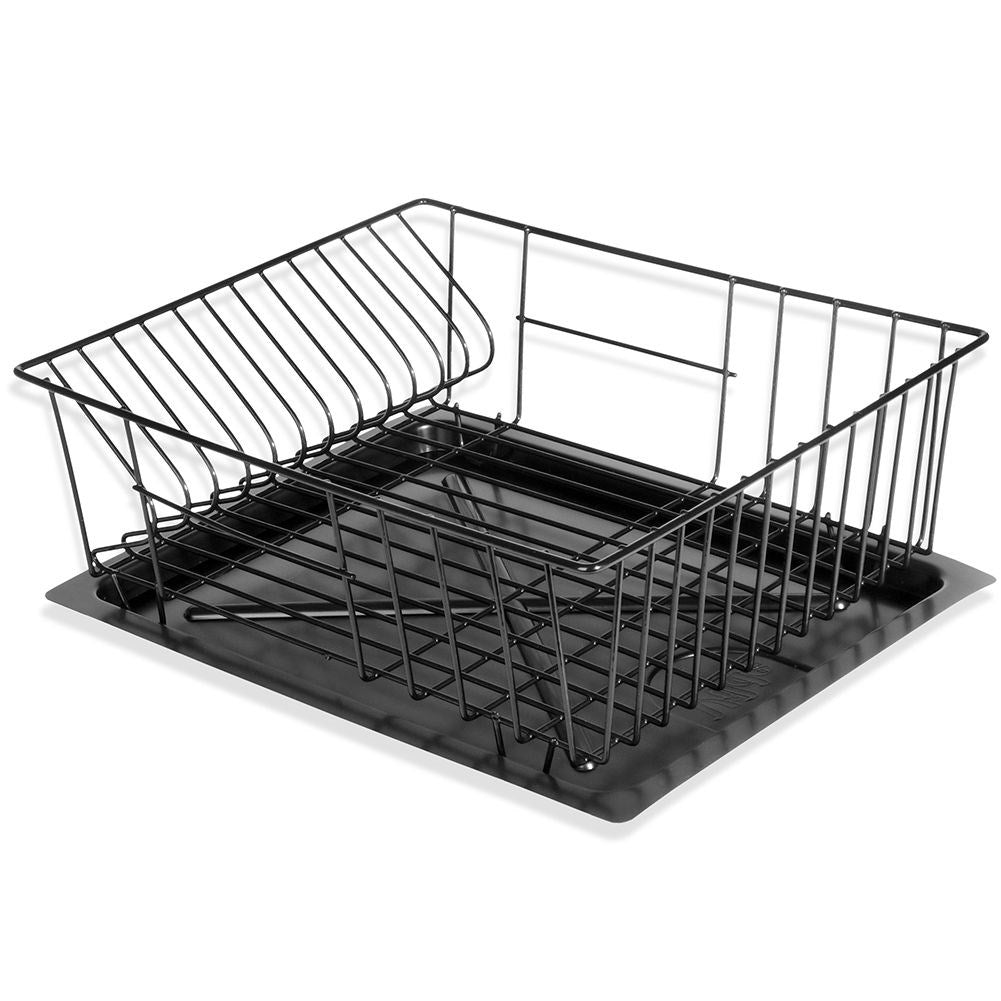 Dish drainer black 35x29x13.5 cm