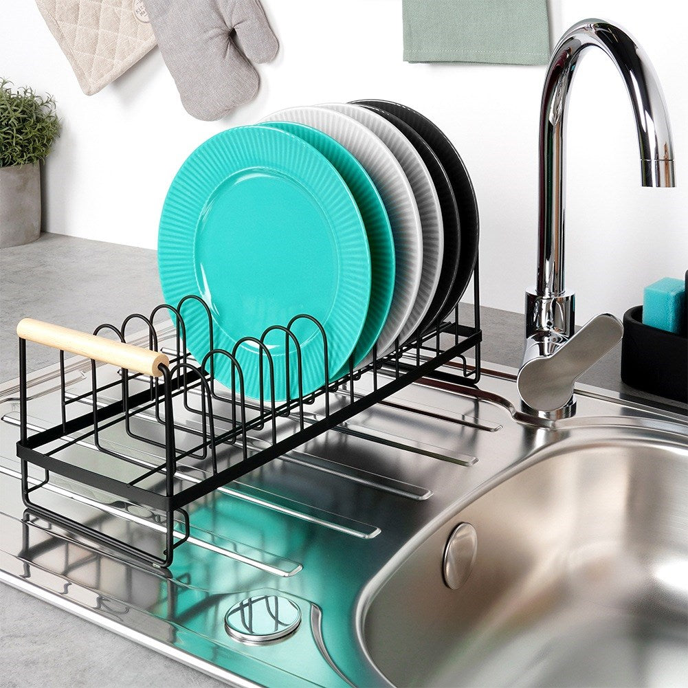 Dish drainer black 39x16x14.5 cm