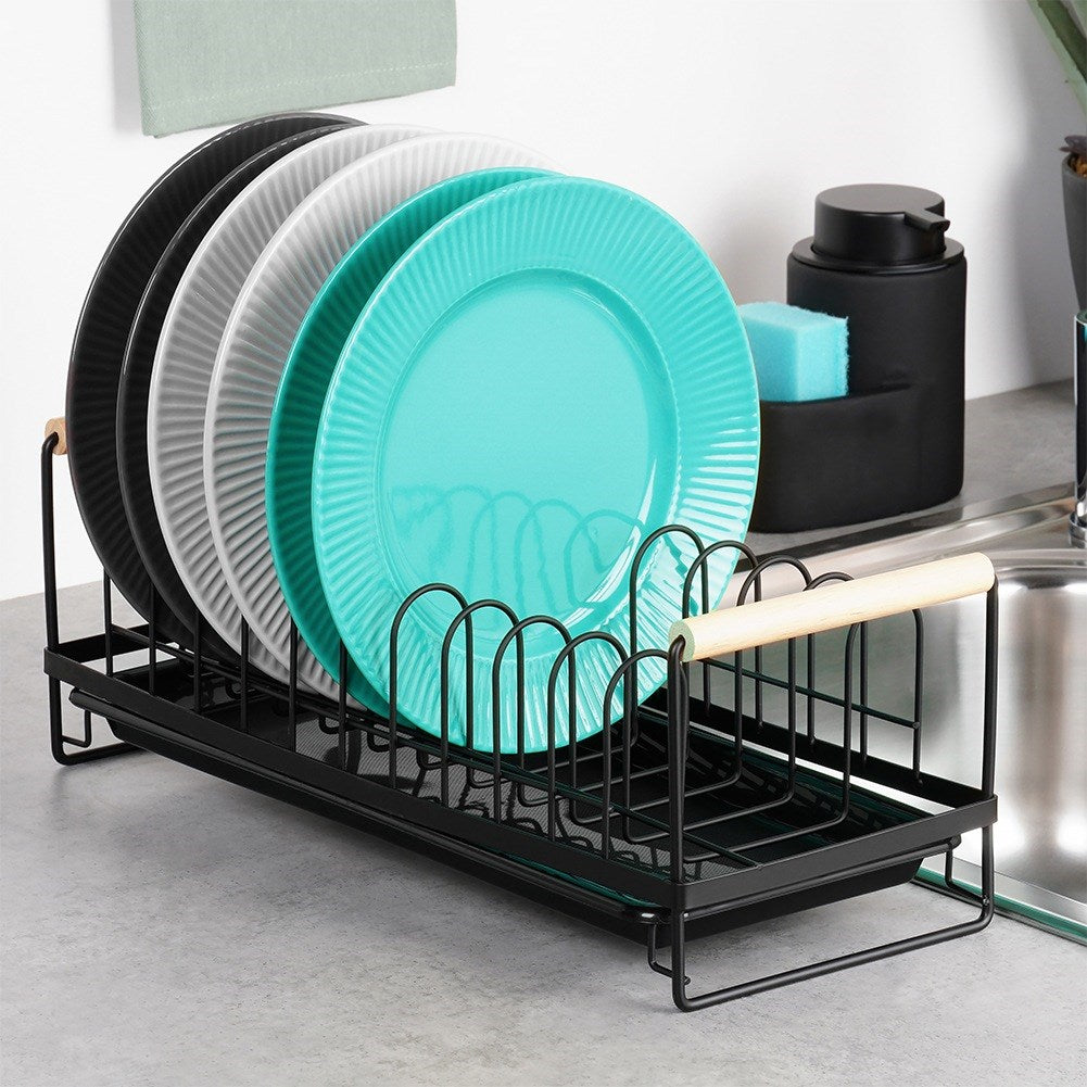 Dish drainer black 39x16x14.5 cm
