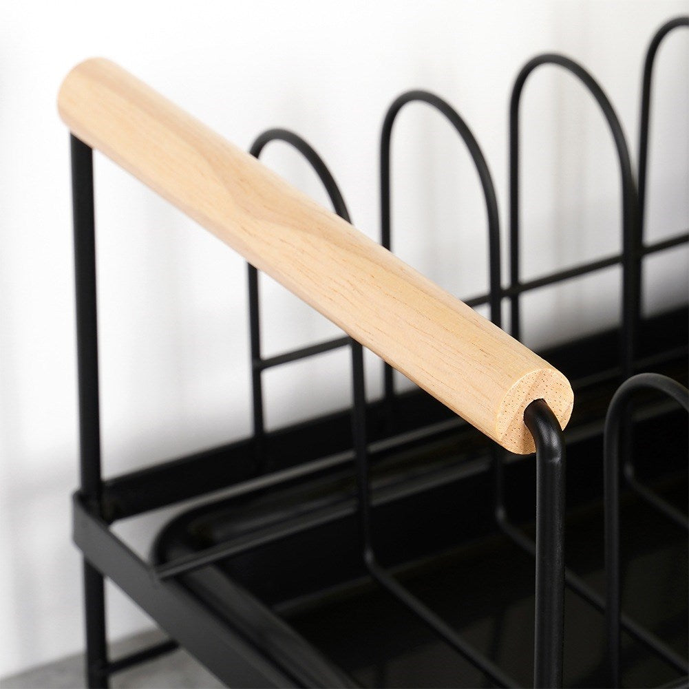 Dish drainer black 39x16x14.5 cm