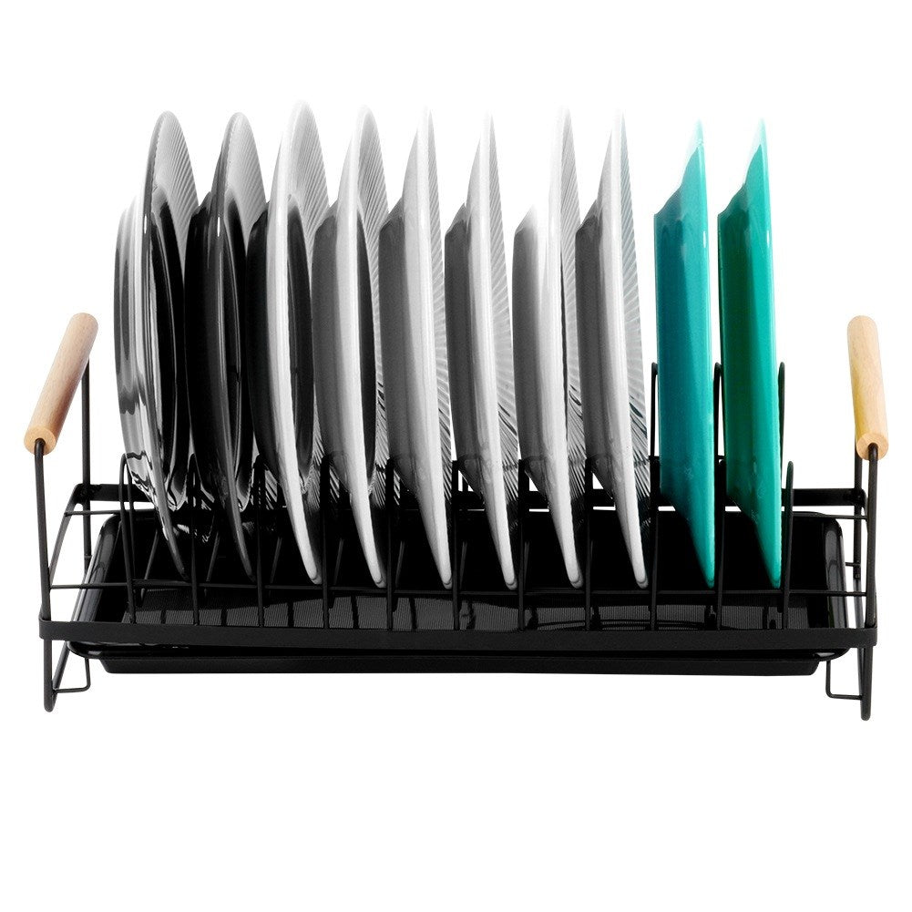 Dish drainer black 39x16x14.5 cm