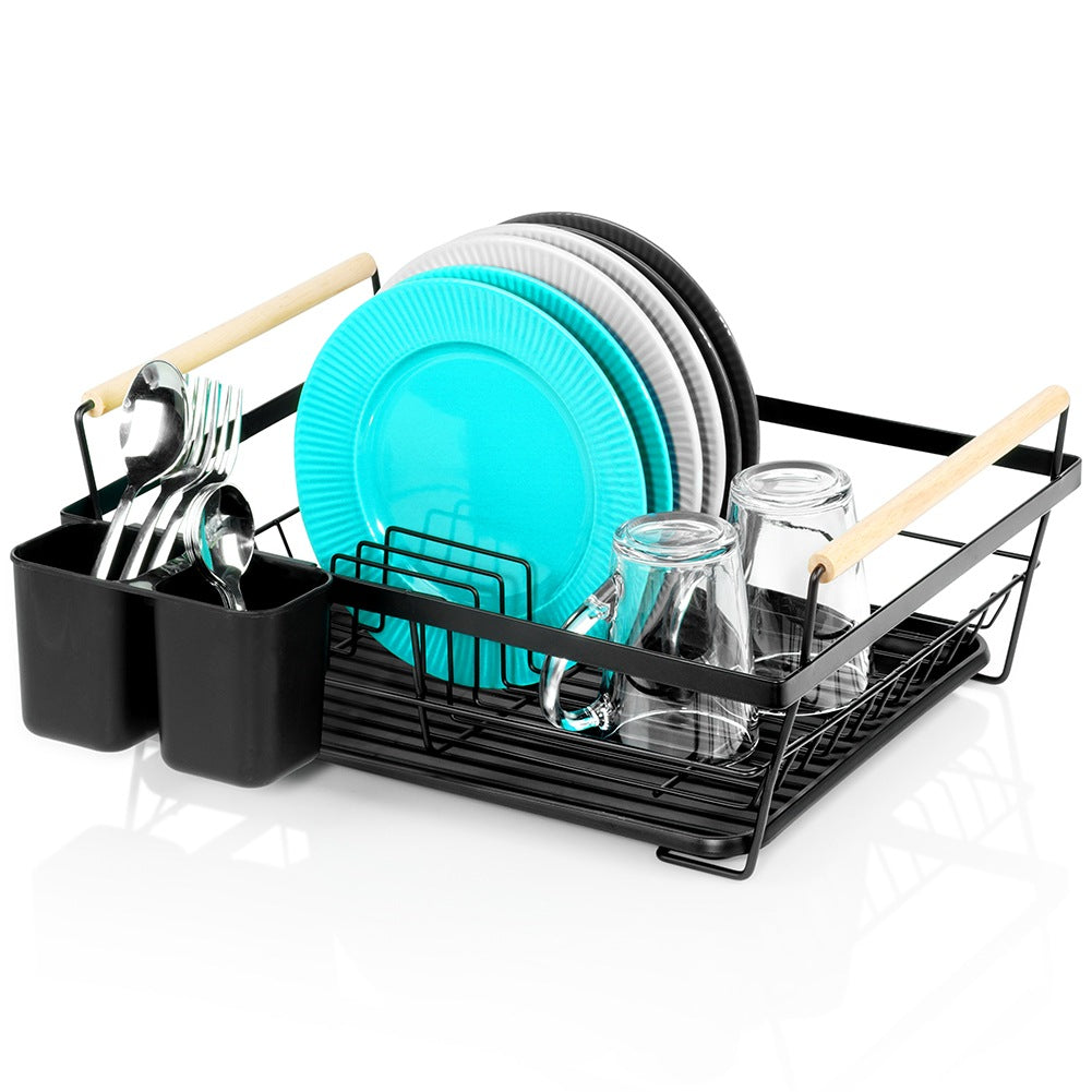 Dish drainer black 45x33x18 cm