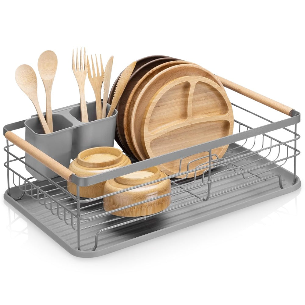 Dish drainer gray 42.5x32x14.5 cm