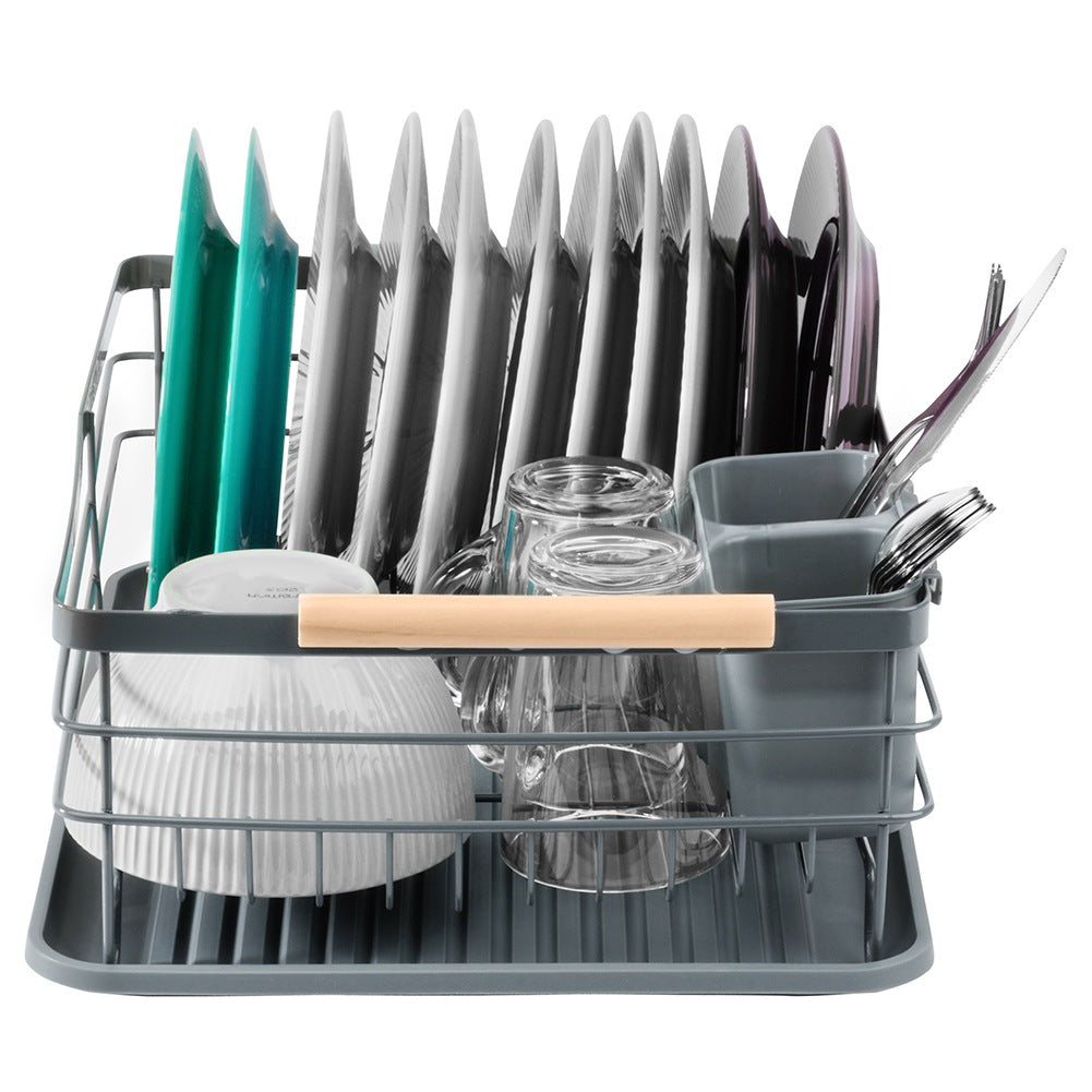 Dish drainer gray 42.5x32x14.5 cm