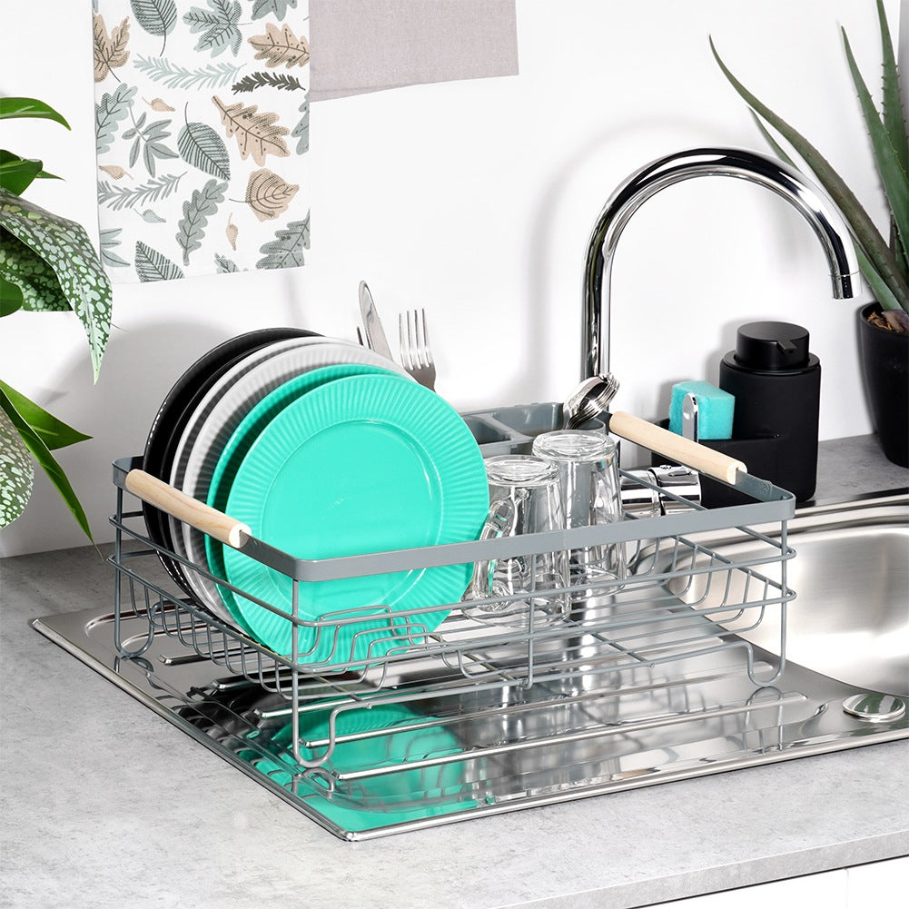 Dish drainer gray 42.5x32x14.5 cm