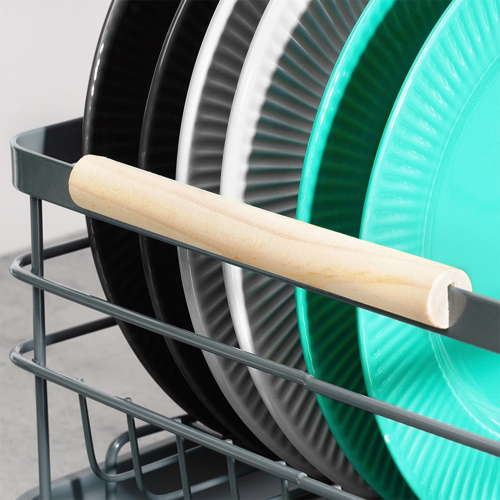 Dish drainer gray 42.5x32x14.5 cm