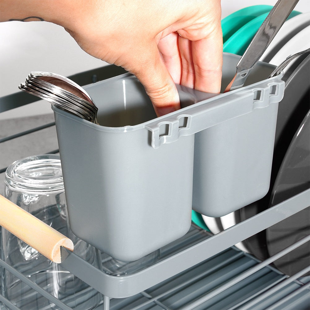 Dish drainer gray 42.5x32x14.5 cm