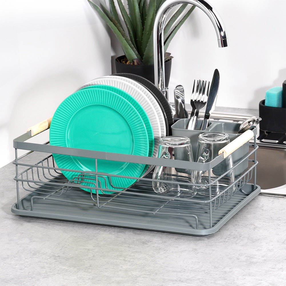 Dish drainer gray 42.5x32x14.5 cm