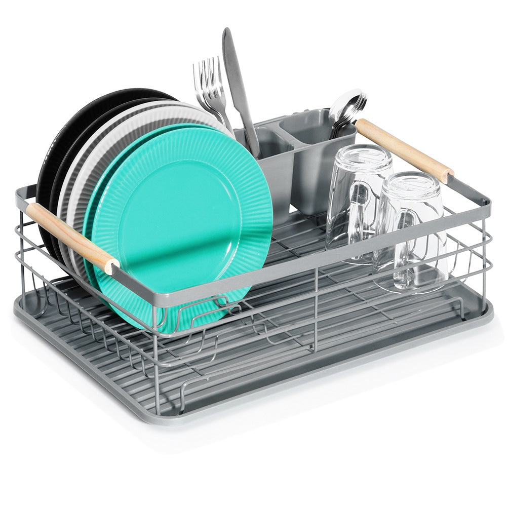 Dish drainer gray 42.5x32x14.5 cm