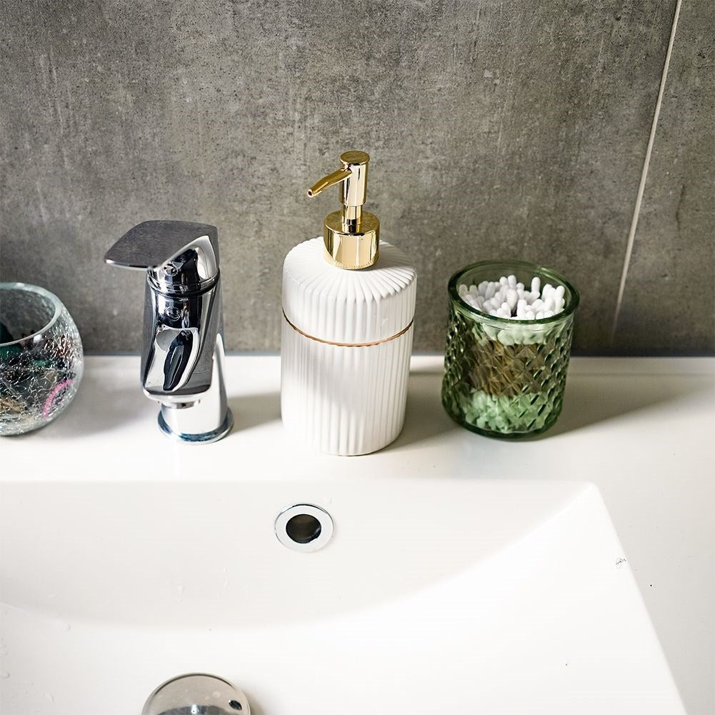 Dishwashing detergent/soap dispenser: Easy to fill, elegant for kitchen/bathroom