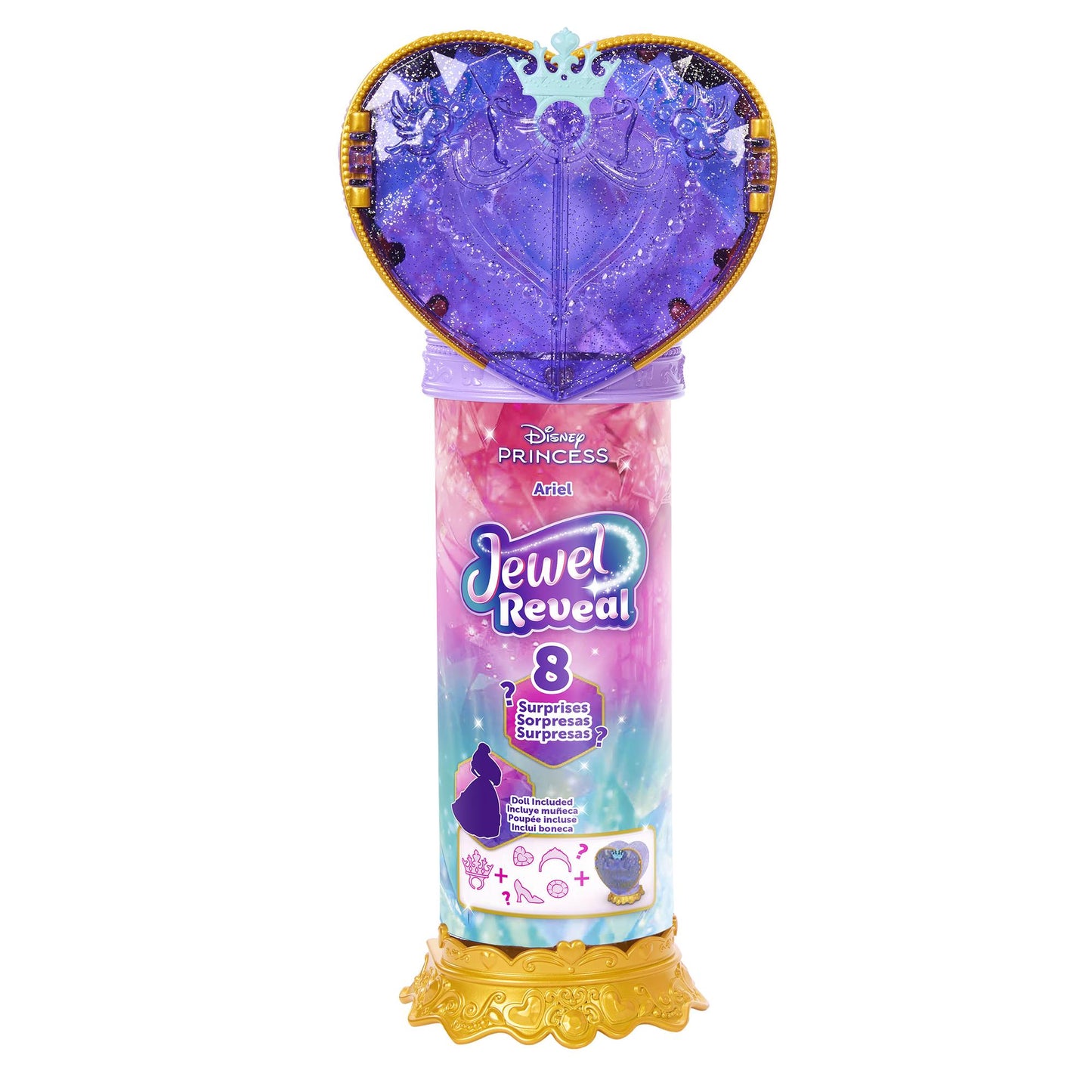 Disney Princess Ariel Heart Wand with Doll & Accessories