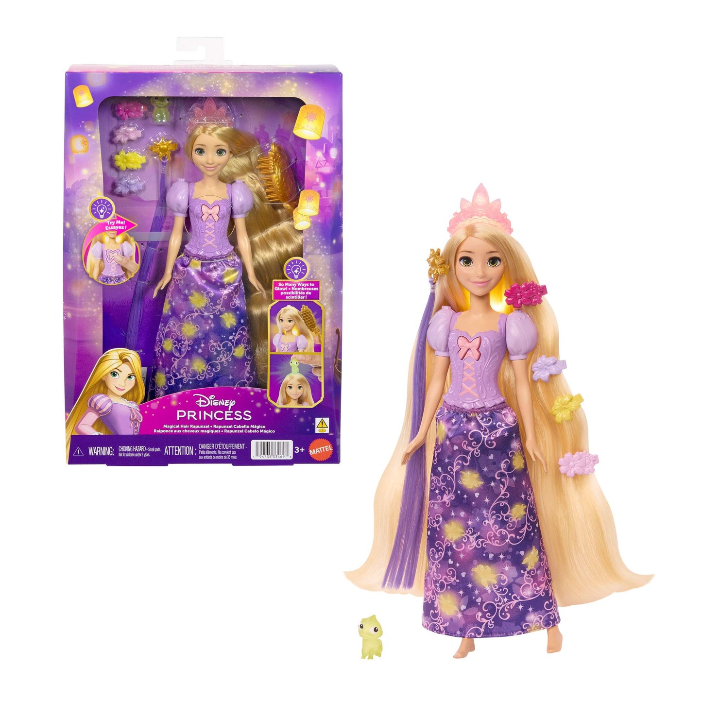 Disney Princess Rapunzel Doll with Color-Changing Hair