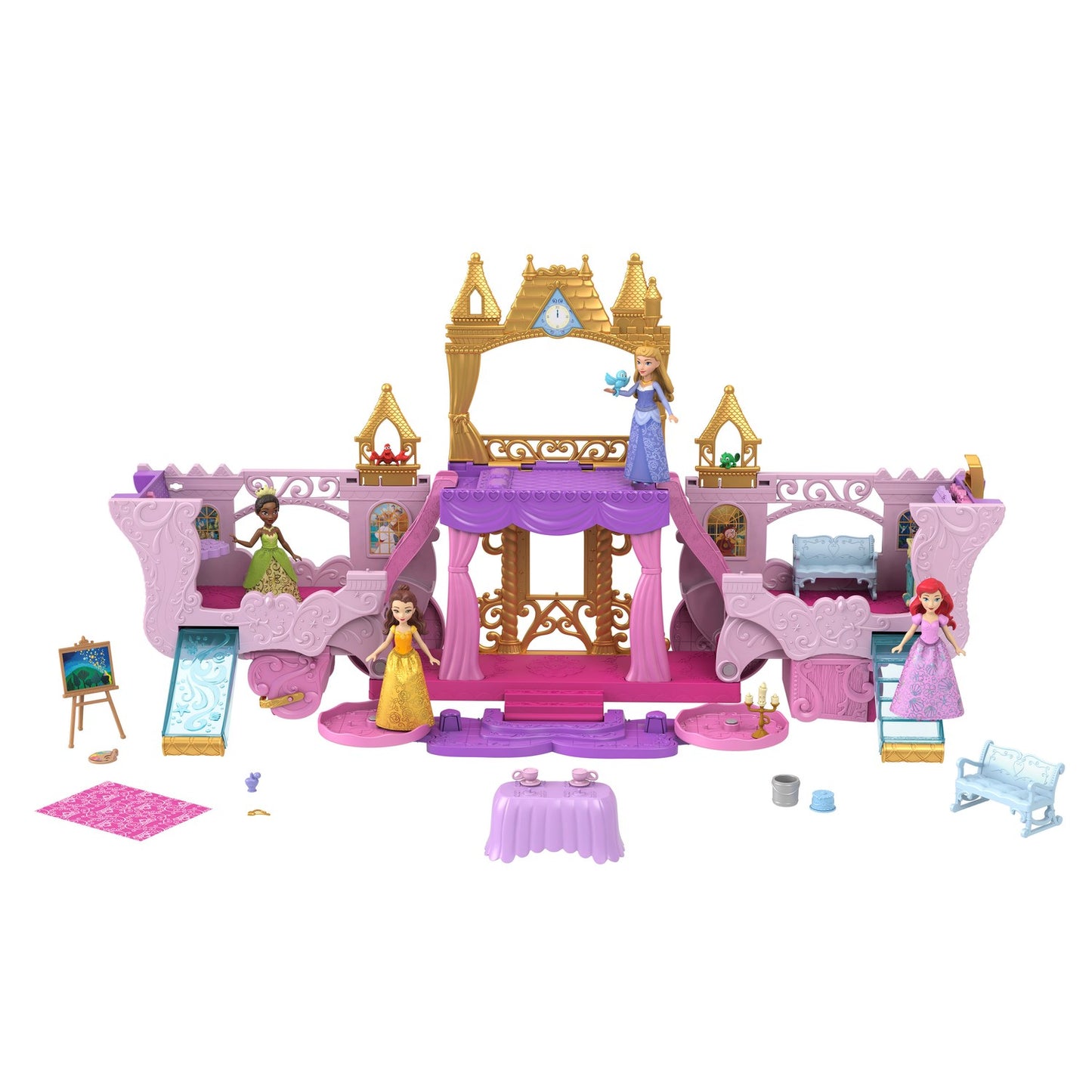 Disney Princess Small Dolls Carriage To Castle