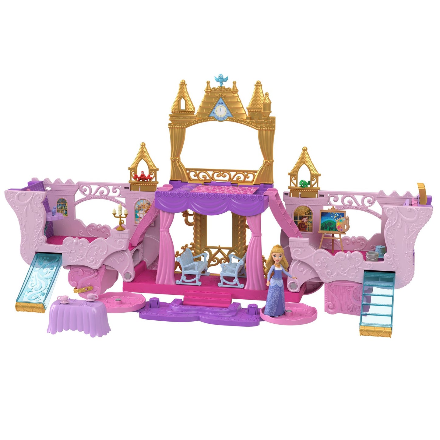 Disney Princess Small Dolls Carriage To Castle