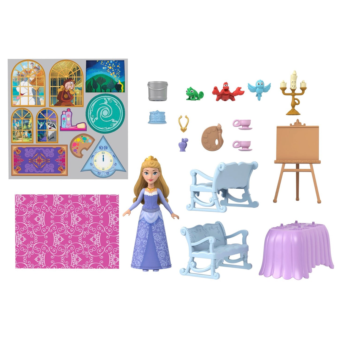 Disney Princess Small Dolls Carriage To Castle