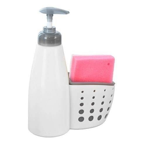 Dispenser for Detergent/Soap with Double Sided Sponge